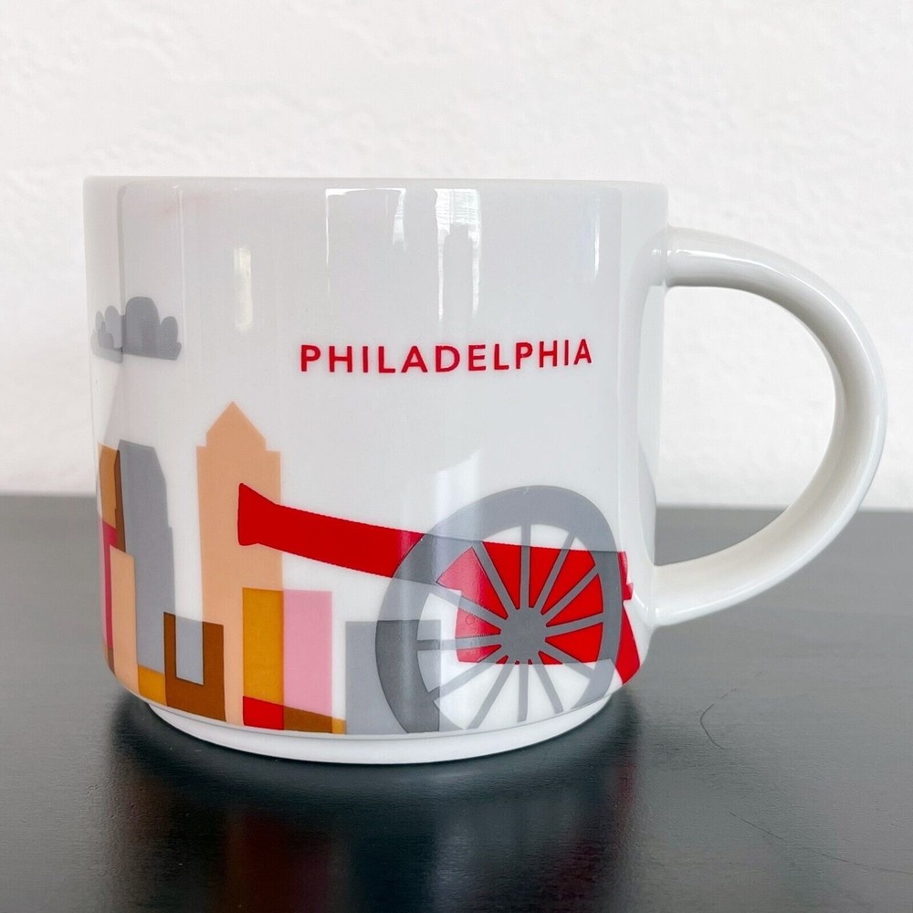 STARBUCKS You Are Here Collection Philadelphia Coffee Tea Mug 2015 - EUC